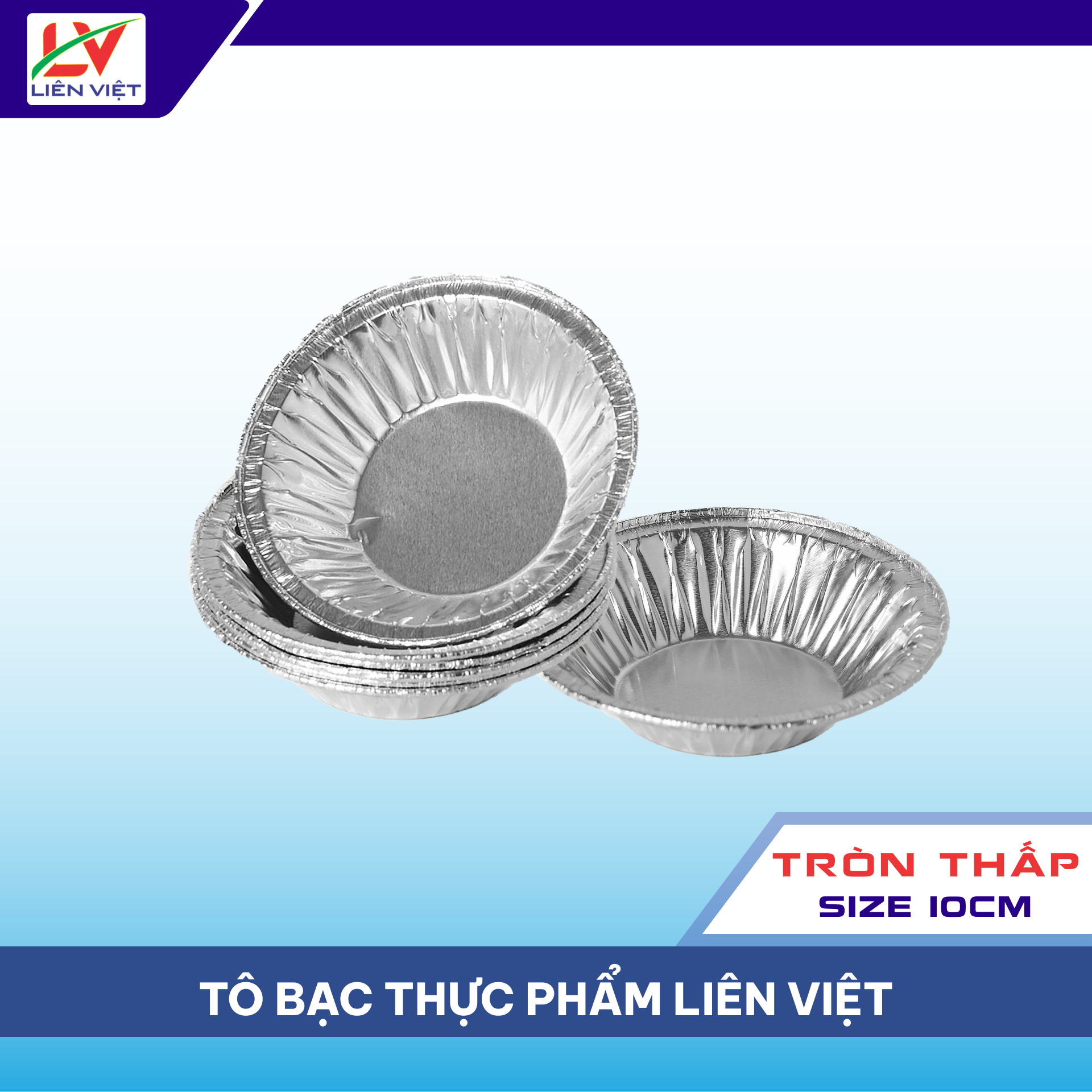 Chén Bạc Tròn Thấp Size 10cm